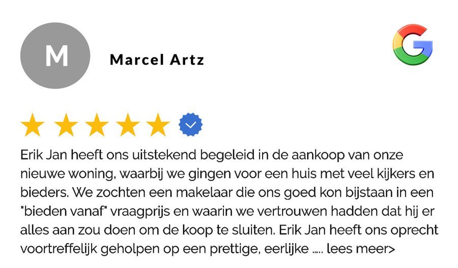 Klantreview Makelaarshuis Helmond